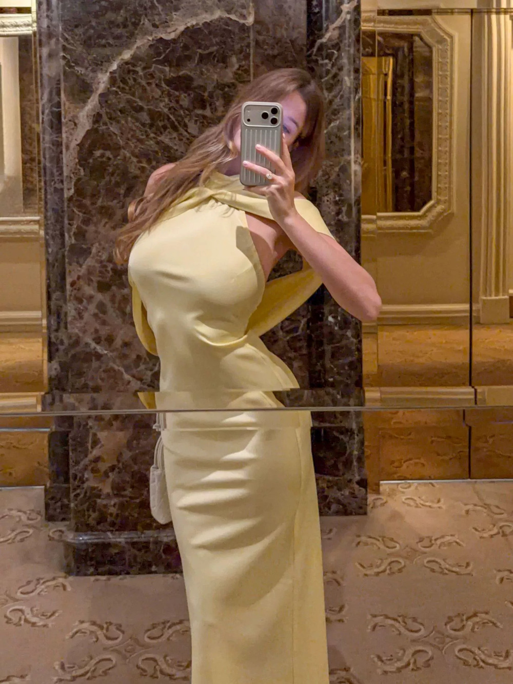 Zara Halter Backless Flowing Satin Evening Dress Sleeveless